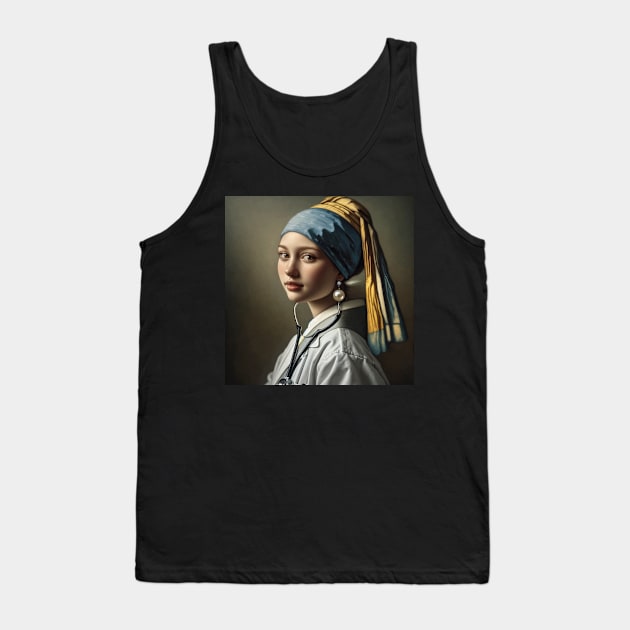 Healing Pearl: Doctors' Day Tribute Tank Top by Edd Paint Something